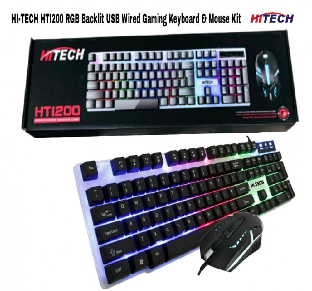 Hi-Tech HTI200 Gaming RGB Keybord & Mouse Combo